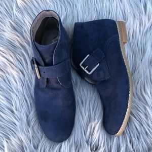 Franco Sarto Faux Suede Ankle Boots